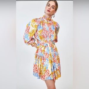 Hunter Bell Blakely Dress in Flower Patchwork Size Medium